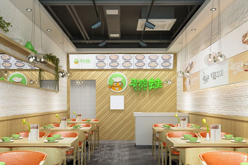 南京童趣小吃店装修设计方案效果图-南京js4399金沙工装公司