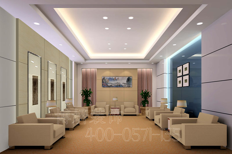 南京现代办公室装修设计案例-南京js4399金沙公装公司