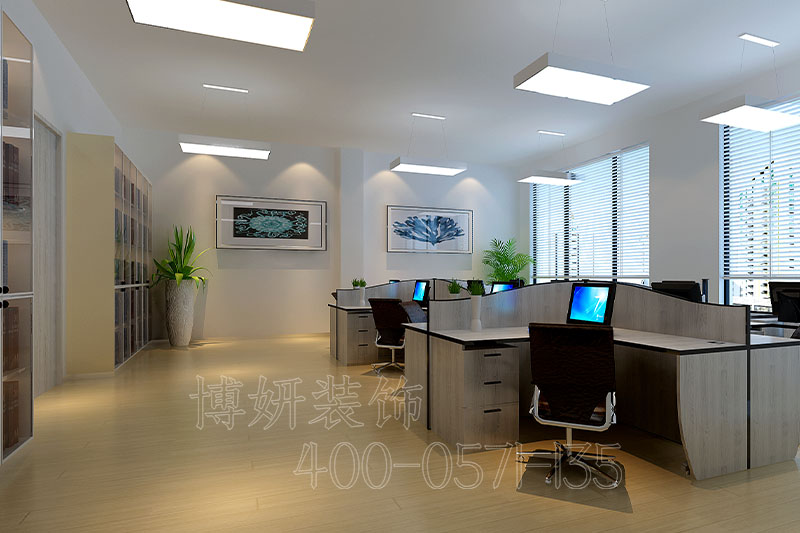 南京轻松自在的办公室装修设计方案效果图-南京js4399金沙工装公司