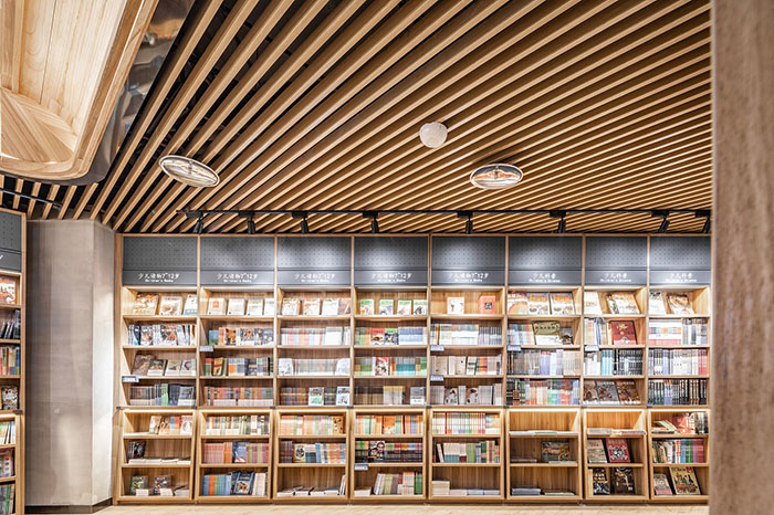 南京木质loft风书店装修设计案例效果图