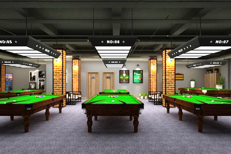 南京现代简约桌球装修设计案例效果图