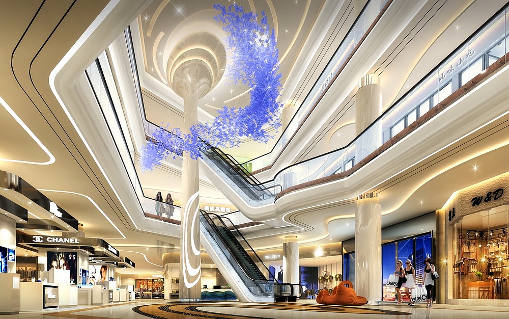 南京高端大气购物中心装修设计方案（南京高端大气购物中心装修效果图）